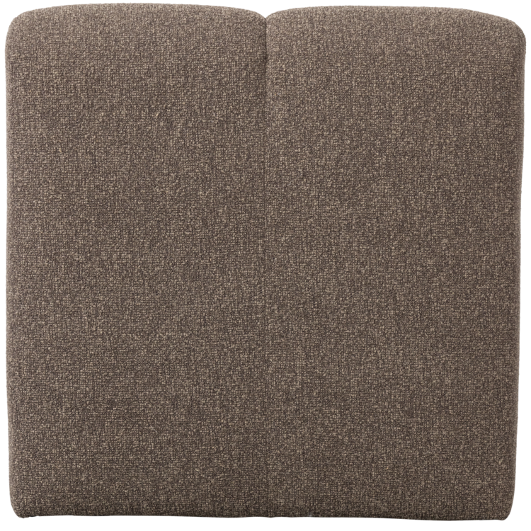 WOOOD Woood | (Eetkamer)bankje Mojo met rugleuning 84cm boucle bruin