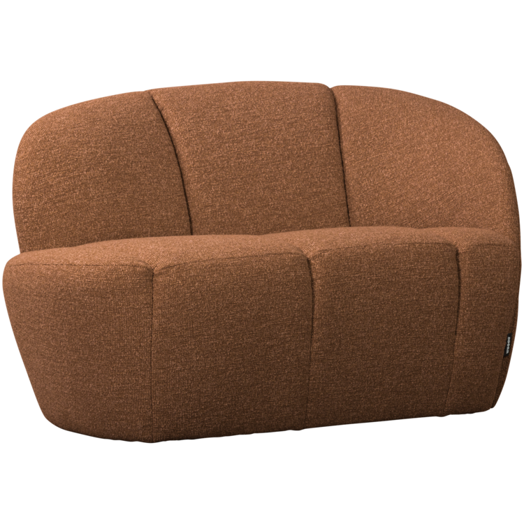 WOOOD Woood | 2-zits bankje Mojo rechts boucle roestbruin