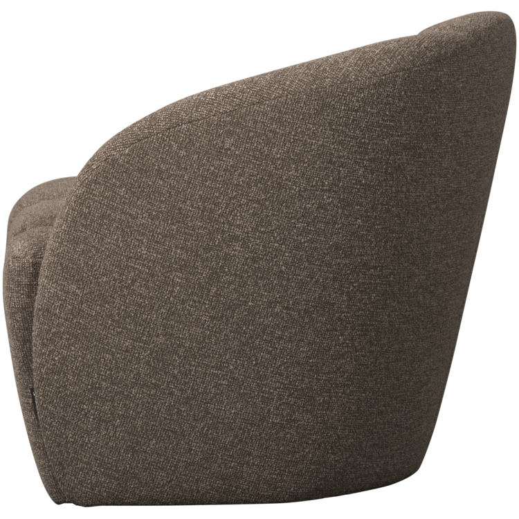 WOOOD Woood | 2-zits bankje Mojo rechts boucle bruin