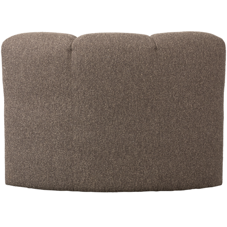 WOOOD Woood | (Eetkamer)bankje Mojo hoek met rugleuning boucle bruin