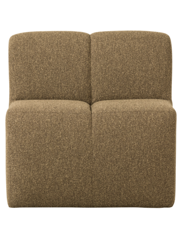 WOOOD Woood | (Eetkamer)bankje Mojo met rugleuning 84cm boule geel/bruin