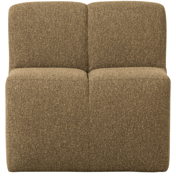 WOOOD Woood | (Eetkamer)bankje Mojo met rugleuning 84cm boule geel/bruin