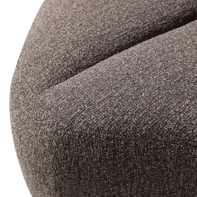 WOOOD Woood | (Eetkamer)bankje Mojo hoek met rugleuning boucle bruin