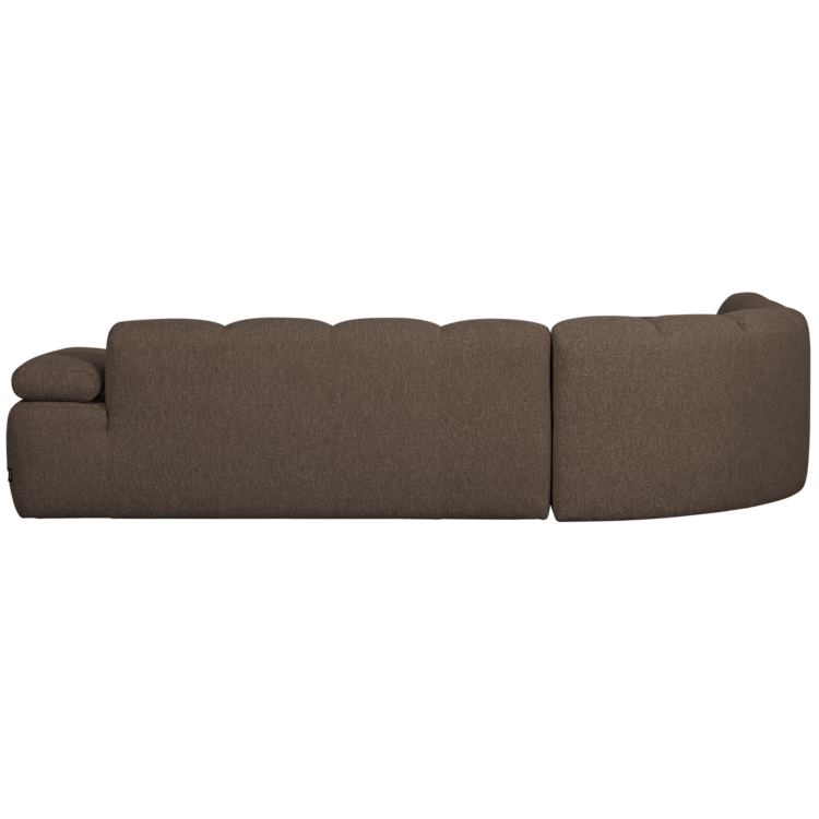 WOOOD Woood | Hoekbank links Mojo boucle bruin