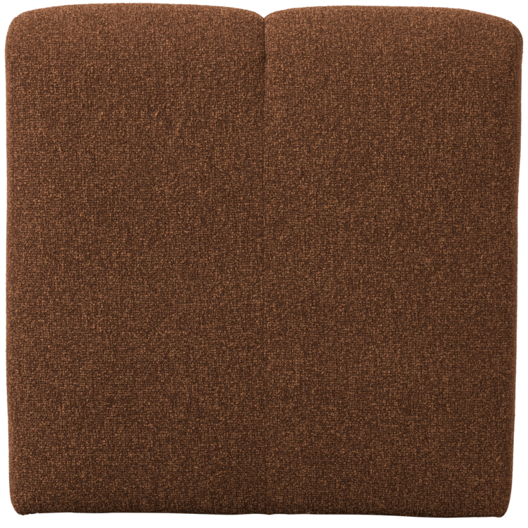 WOOOD Woood | (Eetkamer)bankje Mojo met rugleuning 84cm boucle roestbruin