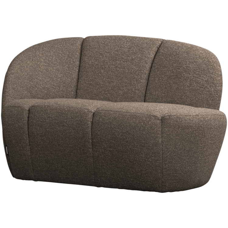 WOOOD Woood | 2-zits bankje Mojo links boucle bruin