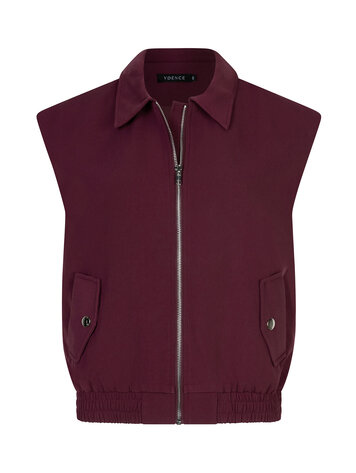 Ydence Ydence | Gilet Danielle Burgundy