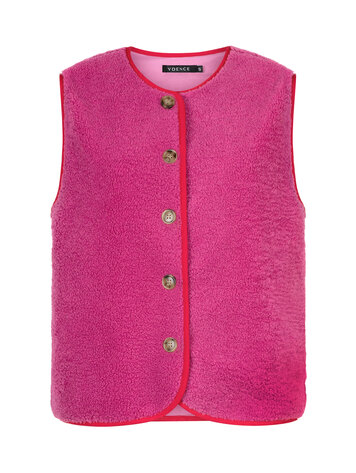 Ydence Ydence | Gilet Puck fuchsia purple
