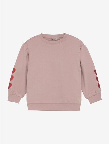 Daily7 Daily7 | Sweater hartjes pale mauve