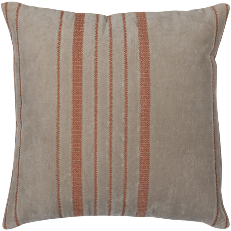 WOOOD Woood | Kussens Aziz set van 3 velvet bruin/naturel