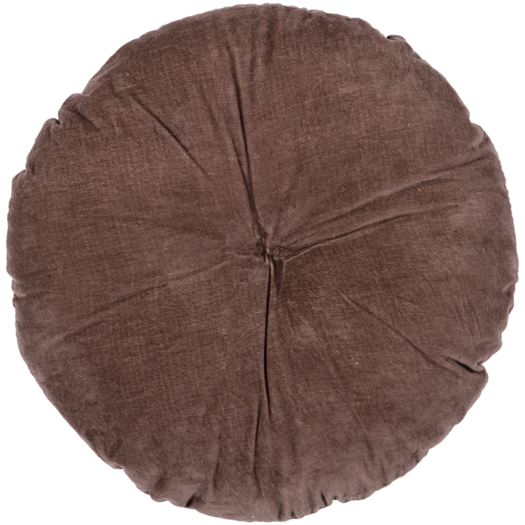 WOOOD Woood | Kussens Aziz set van 3 velvet bruin/naturel