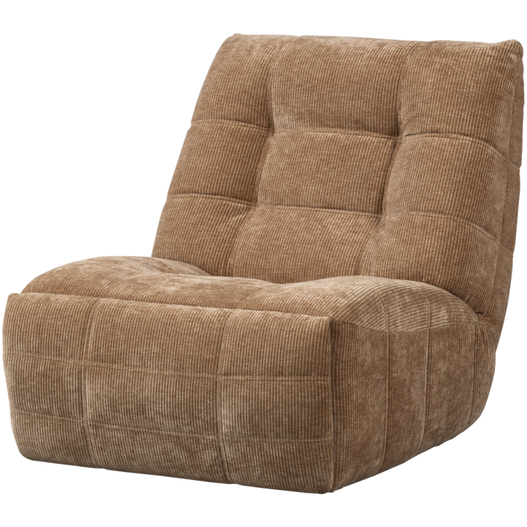 WOOOD Woood | Relaxfauteuil Hein rib lichtbruin