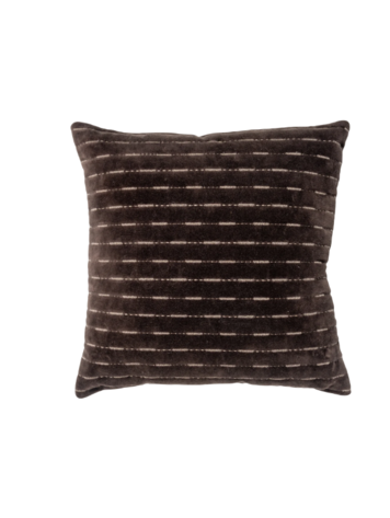 WOOOD Woood | Kussen Isai donker bruin 45cm