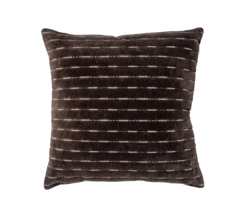 WOOOD Woood | Kussen Isai donker bruin 45cm