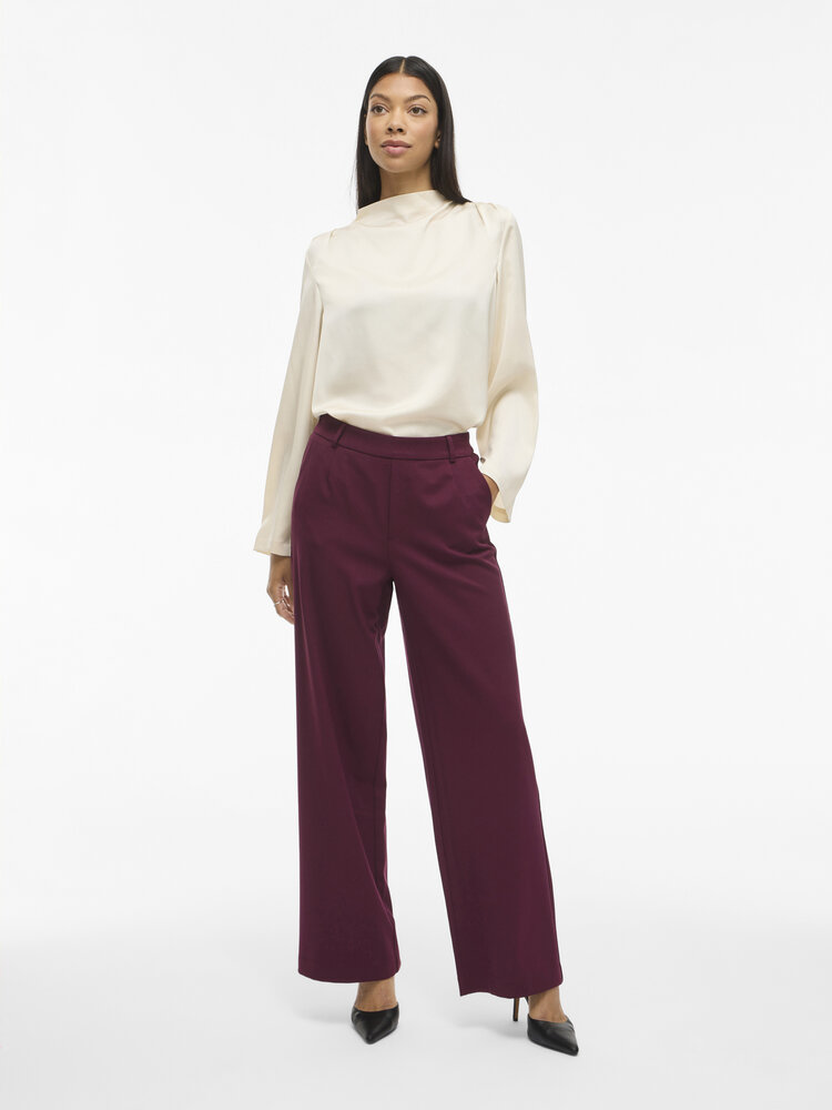 Vila Vila | Pantalon Varone wide Fig NOOS