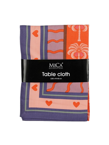 Stijl28 | Tafelkleed palmboom rood 250x140cm