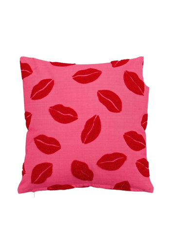 Stijl28 | Kussen lippen roze 45cm