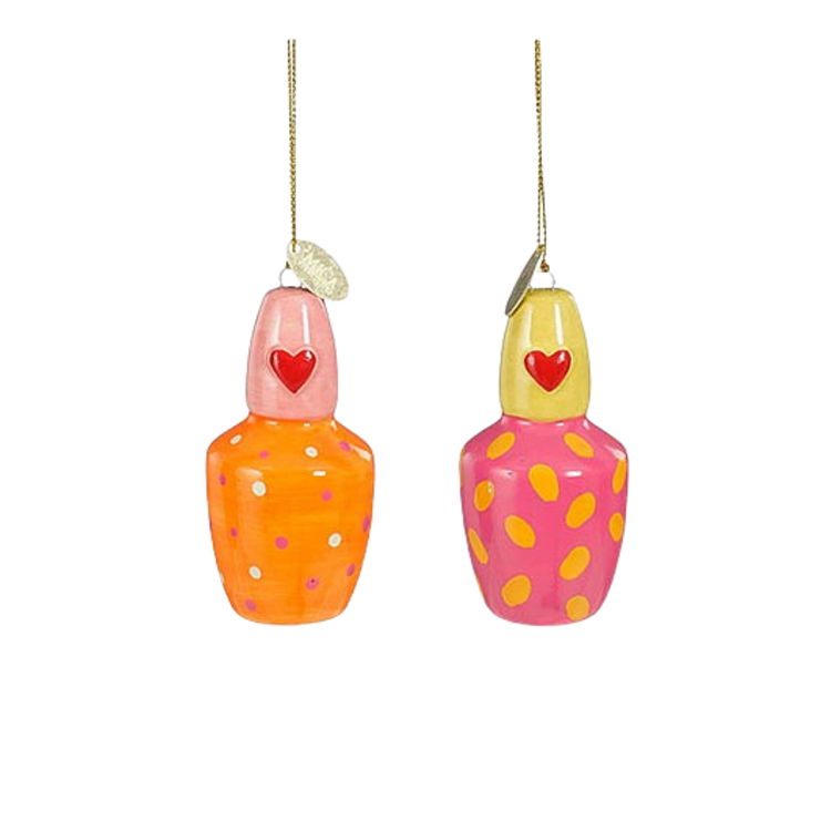 Selected by Selected by | Ornament nagellak roze/oranje 8cm