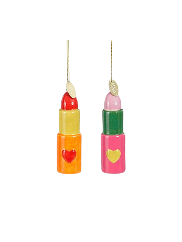 Stijl28 | Ornament lipstick roze/oranje 9x2cm