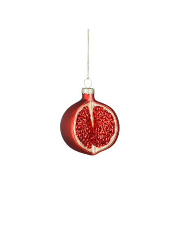 Stijl28 | Ornament granaatappel rood 7cm