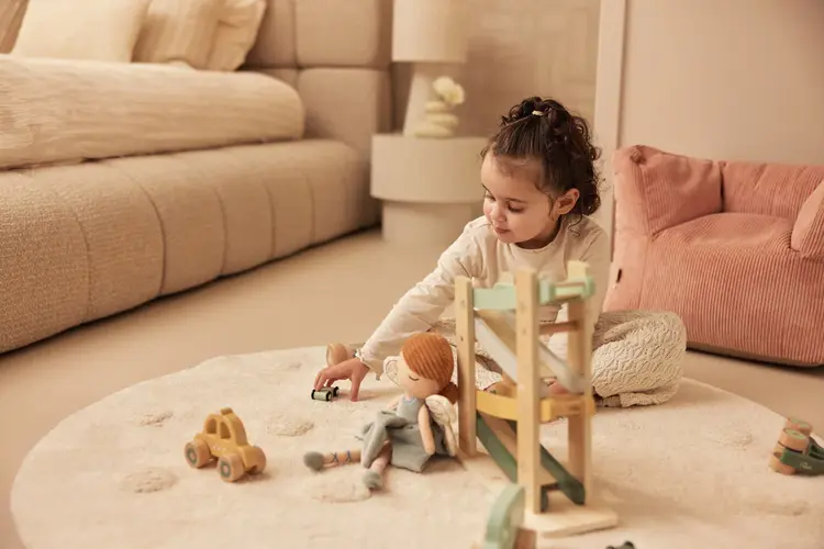 Jollein Jollein | Houten auto op wielen set van 3