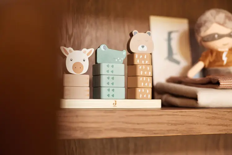 Jollein Jollein | Houten stapeltoren jungle jambo