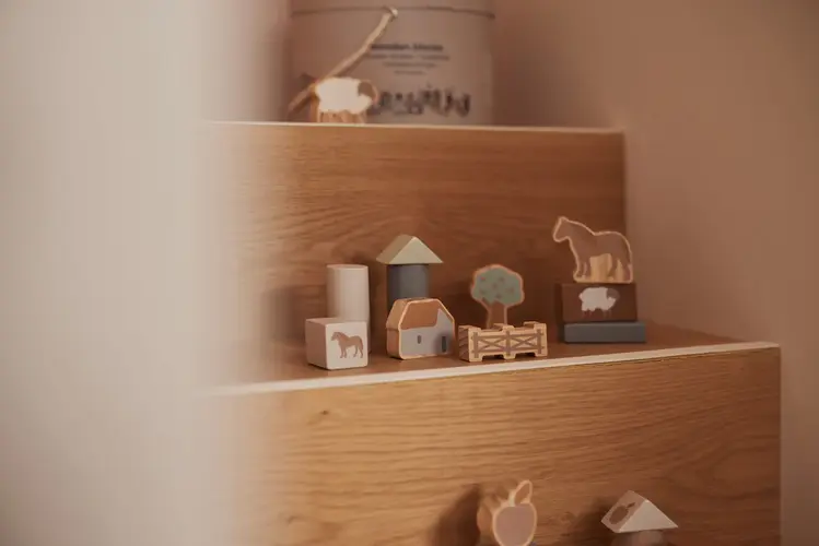 Jollein Jollein | Houten blokken set farm