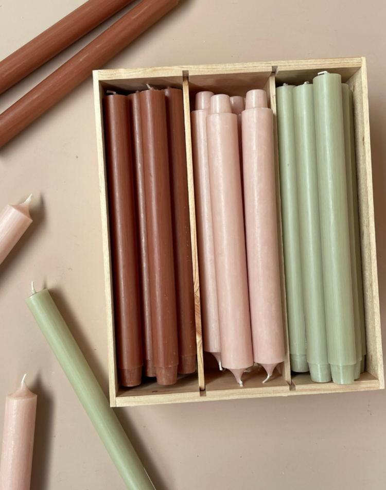 Rustik Lys Rustiklys | Dinerkaars 18 cm sage