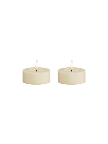 Deluxe Homeart Deluxe Homeart |  LED theelicht jumbo creme | 2stuks