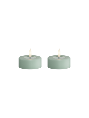 Deluxe Homeart Deluxe Homeart | LED theelicht jumbo saliegroen | 2stuks
