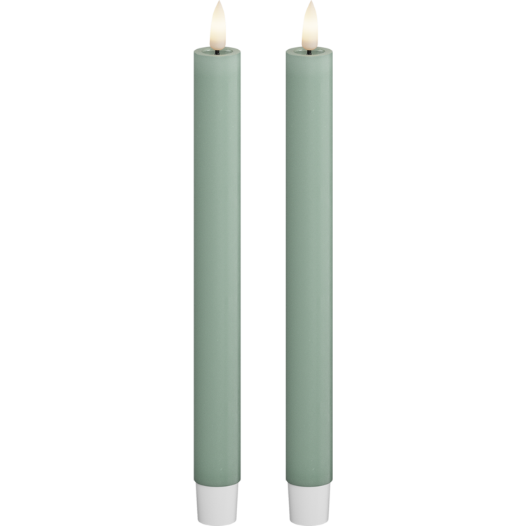 Deluxe Homeart Deluxe Homeart | LED dinerkaars saliegroen 24cm | 2stuks