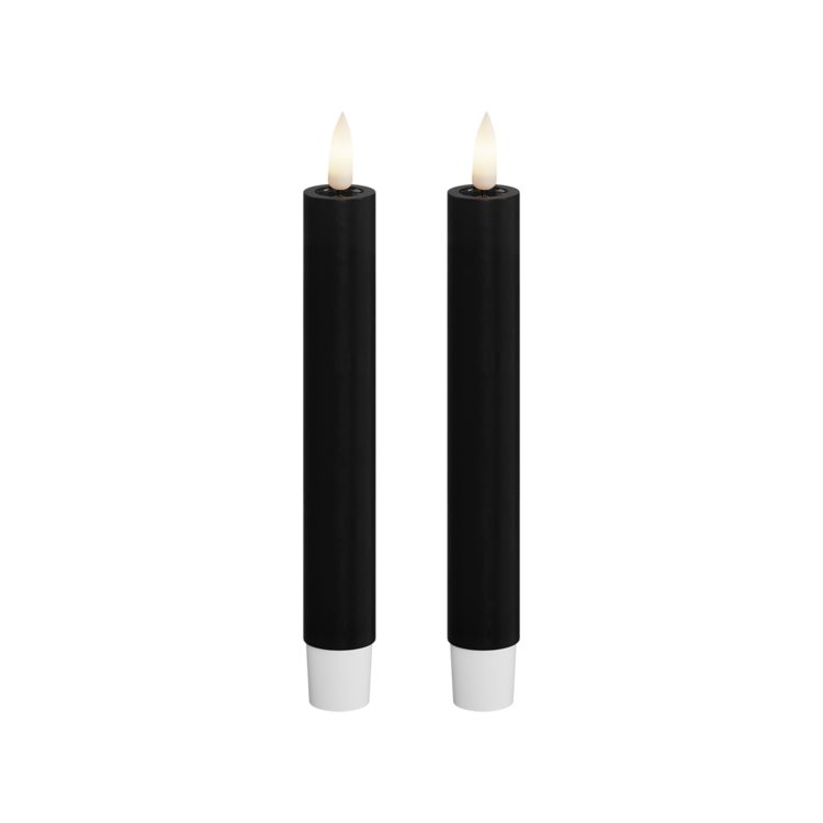 Deluxe Homeart Deluxe Homeart | LED dinerkaars zwart 15cm | 2stuks