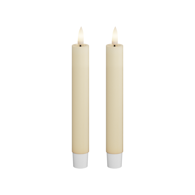Deluxe Homeart Deluxe Homeart | LED dinerkaars creme 15cm | 2stuks