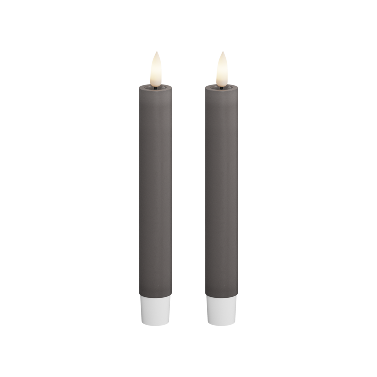 Deluxe Homeart Deluxe Homeart | LED dinerkaars grijs 15cm | 2stuks