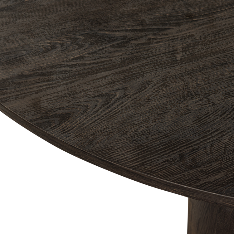 WOOOD. Woood | Maan salontafel mdf donkerbruin 35xØ100 cm