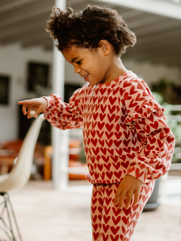 Daily7 Daily7 | Flared legging hearts