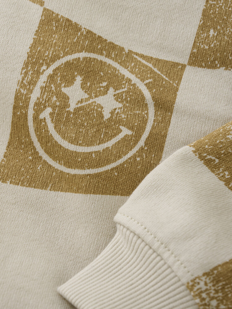 Daily7 Daily7 | Sweater oversized print sandshell