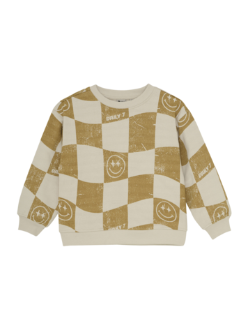 Daily7 Daily7 | Sweater oversized print sandshell