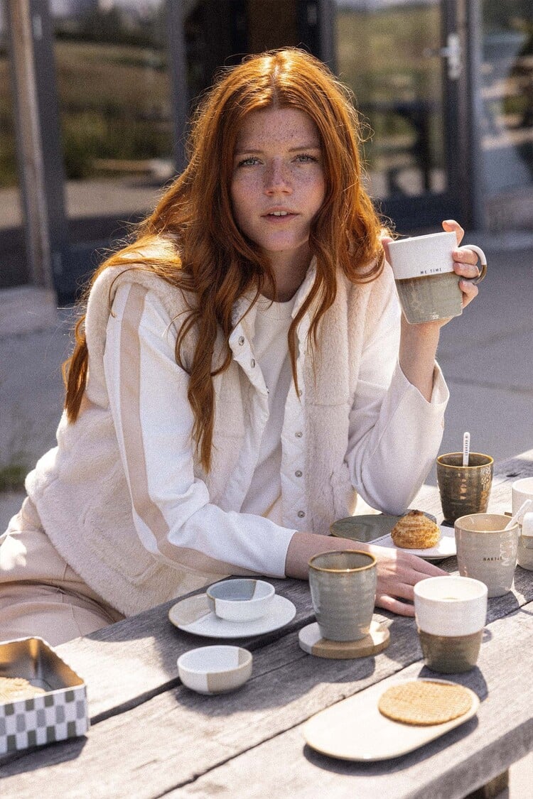 Zusss Zusss | Koffiemok darling grijsblauw