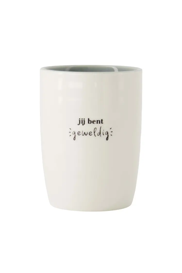 Zusss Zusss | Koffiemok je bent geweldig grijsblauw