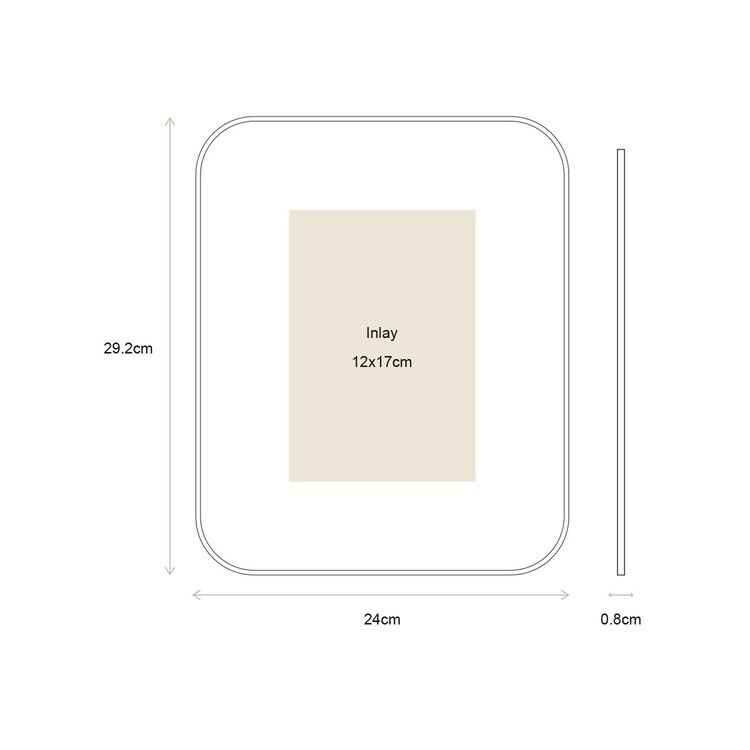 vtwonen vtwonen | Fotolijst metaal zwart 29cm