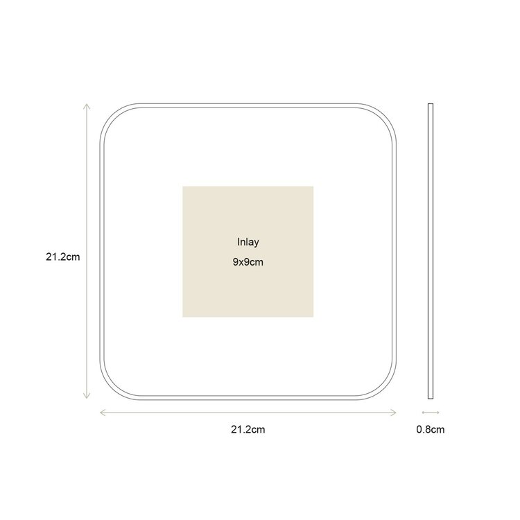 vtwonen vtwonen | Fotolijst metaal zwart 21cm