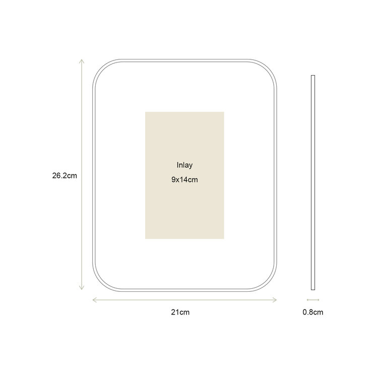 vtwonen vtwonen | Fotolijst metaal goud 26.5cm