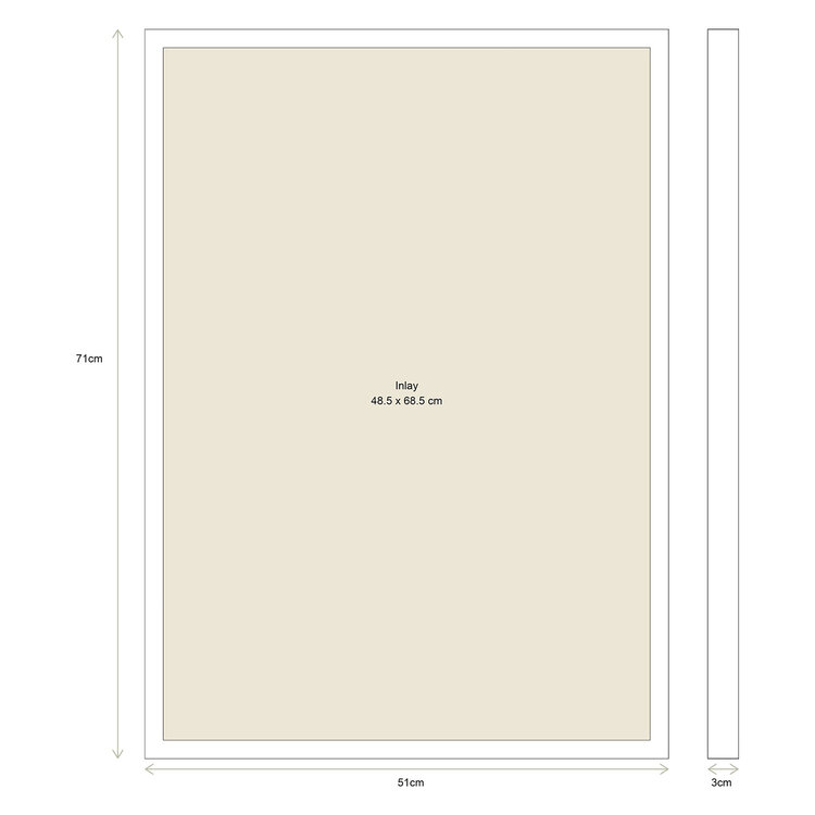 vtwonen vtwonen | Fotolijst hout 71cm