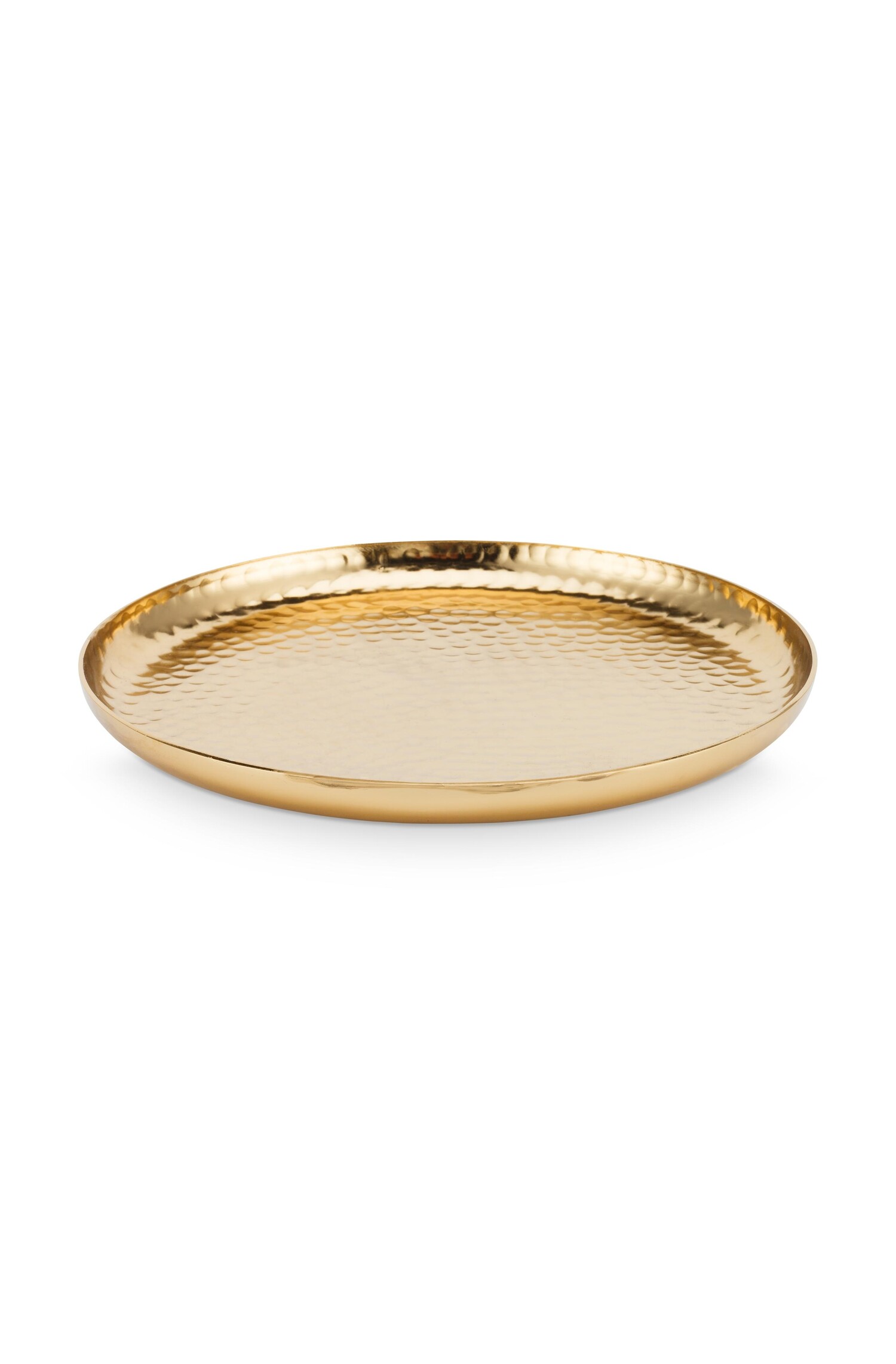 Luxe Serveerschaal Diep Wit / Goud Vierkant