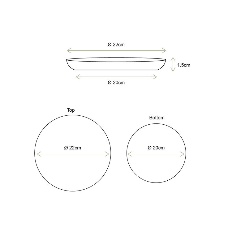 vtwonen vtwonen | Schaal metaal goud 22cm