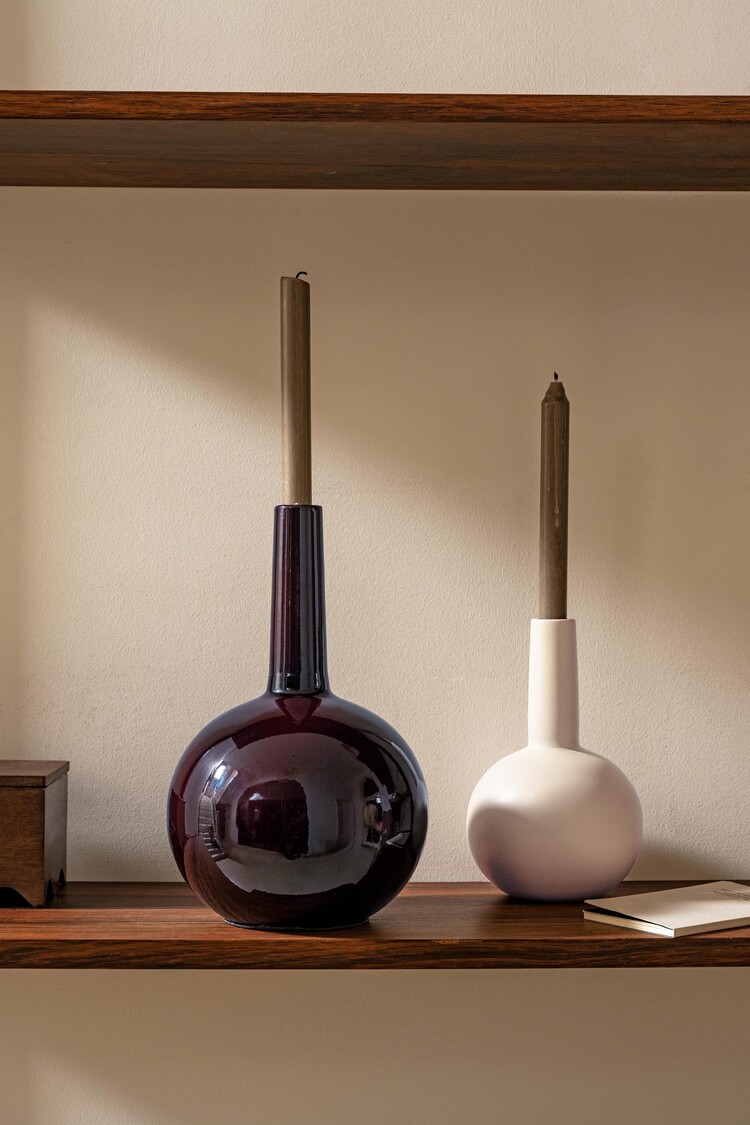 vtwonen vtwonen | Kandelaar burgundy 28cm