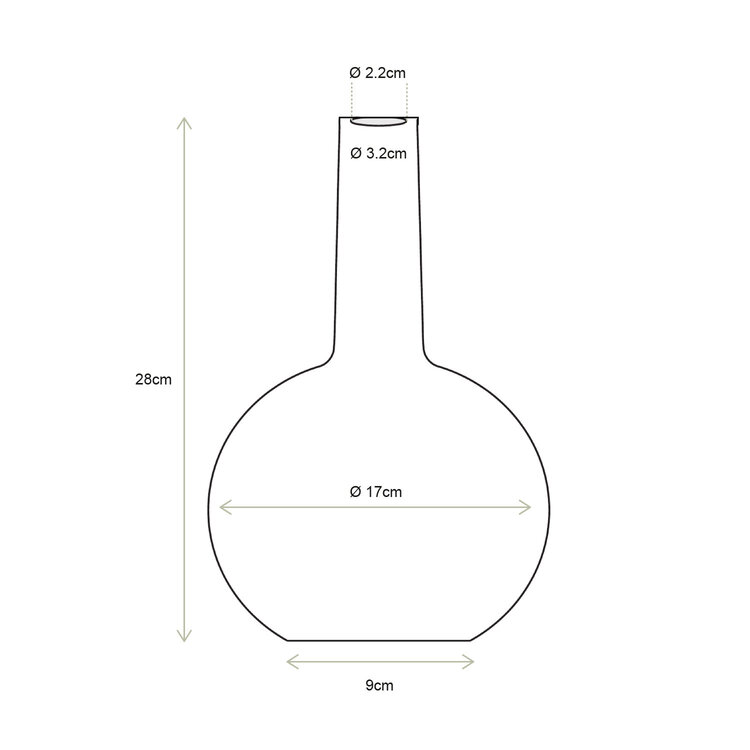 vtwonen vtwonen | Kandelaar burgundy 28cm