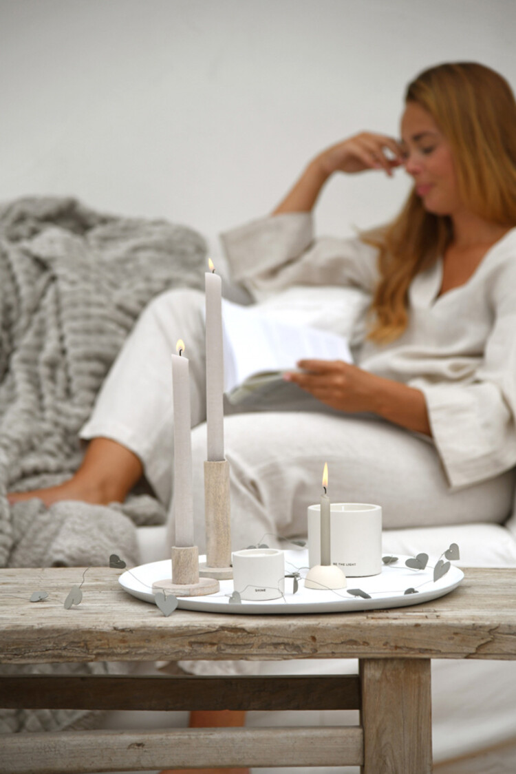 Leeff Leeff | Schaal Thijs wit 40cm