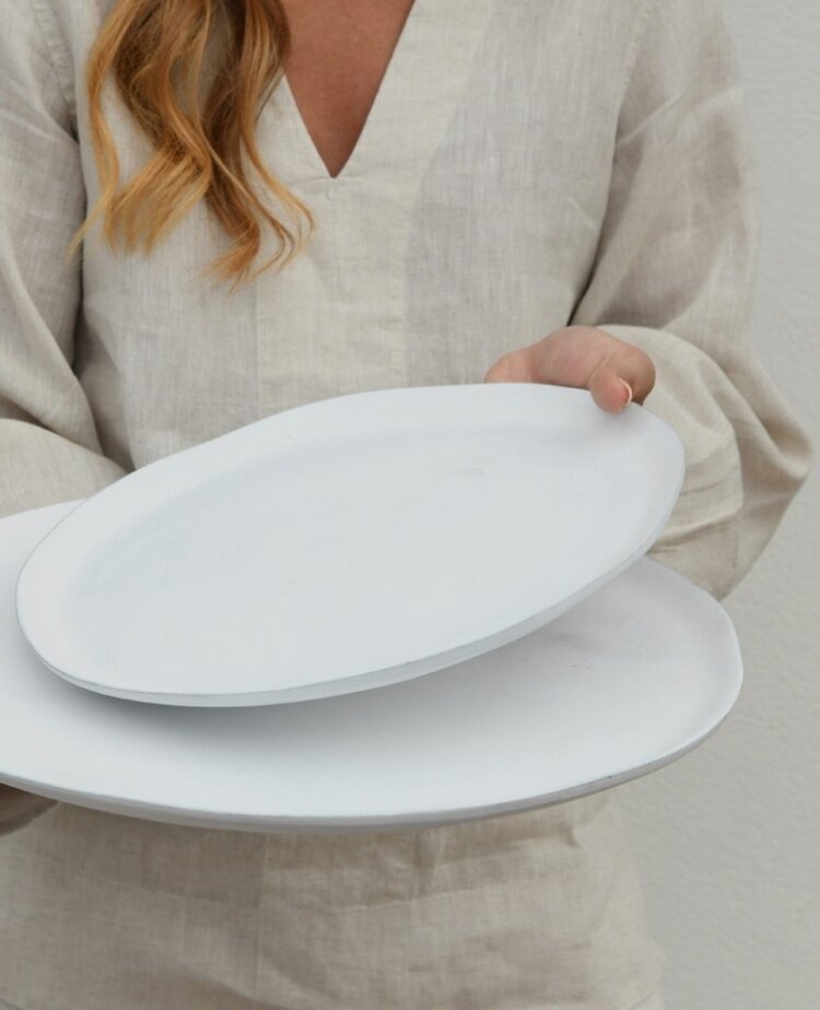 Leeff Leeff | Schaal Thijs wit 30cm